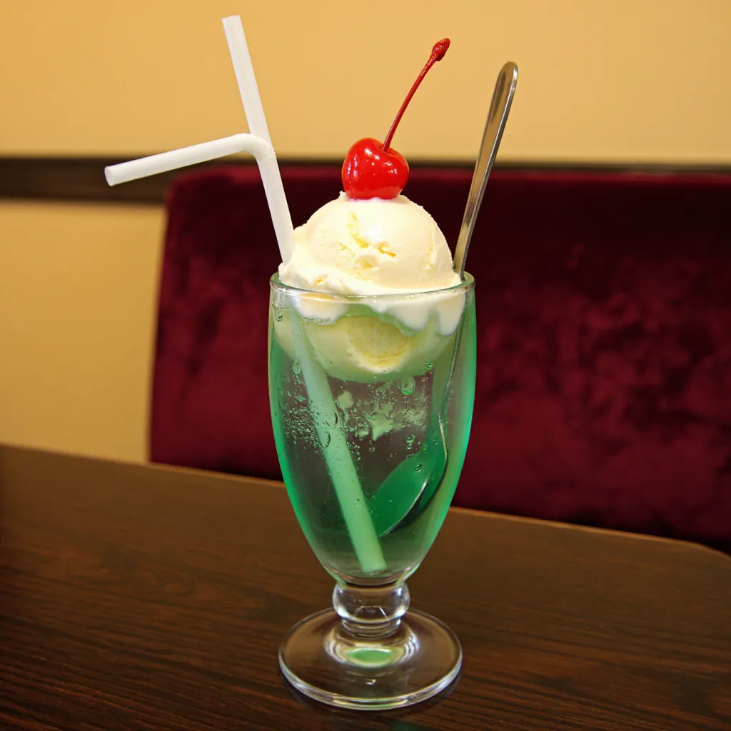 メロンのクリームソーダ